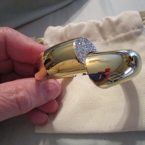 Lanvin Gold Sequence Crystal-embellished Cuff - Picture 2 of 7